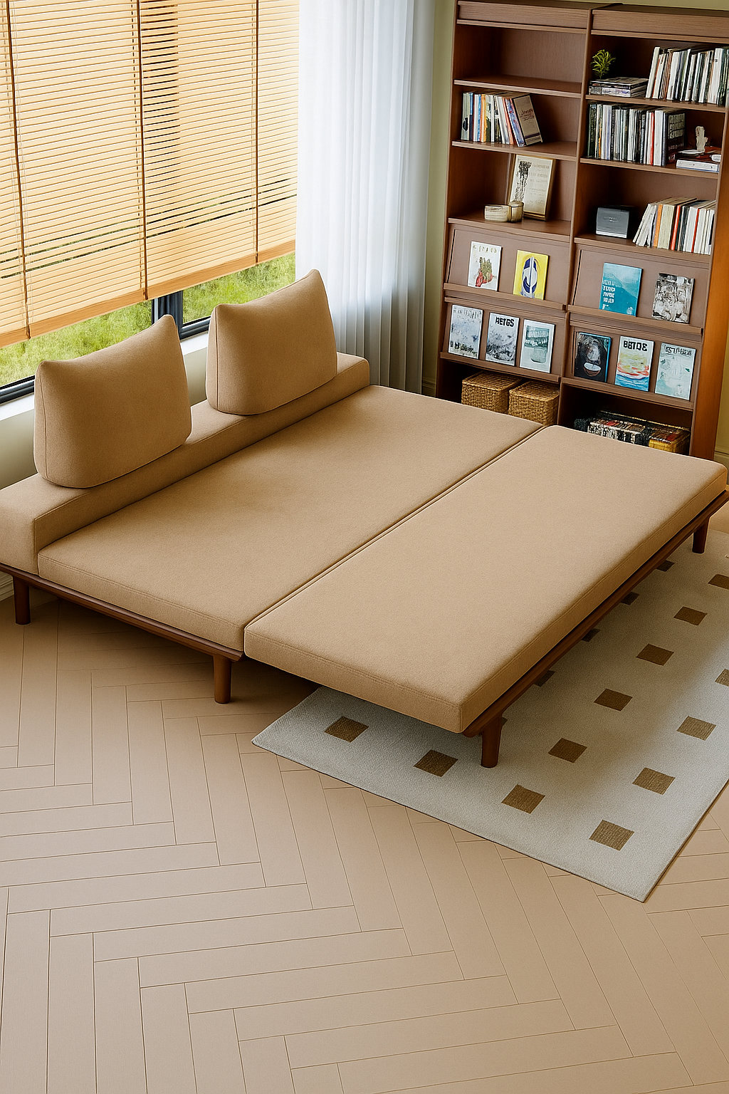 Guest Bed (Sofa to Bed )(Mattress Included)